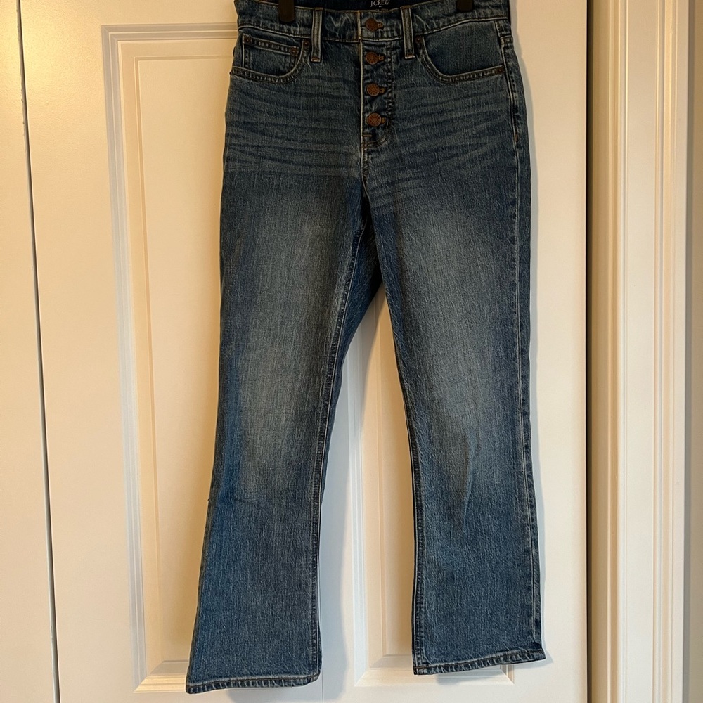 J.Crew Mercantile High Rise Crop Flare Jeans